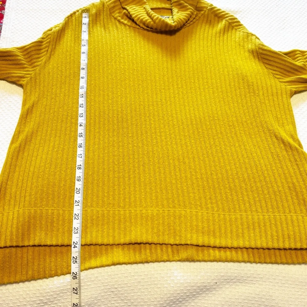 Anthropologie Maeve Vanna Cowl Neck Sweater in Marigold‎ size Small